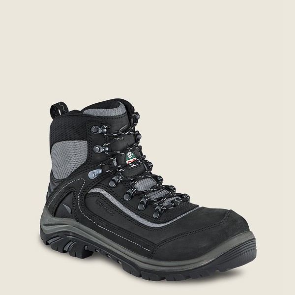 Bottes de Randonnée Red Wing - Trades - 6-Inch Waterproof Csa Safety Toe - Noir/Grise - Femme 905NHF